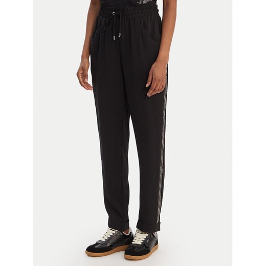 Liu Jo Sport Spodnie materiałowe TA6290 TS923 Czarny Regular Fit ze sklepu MODIVO w kategorii Spodnie damskie - zdjęcie 187943339