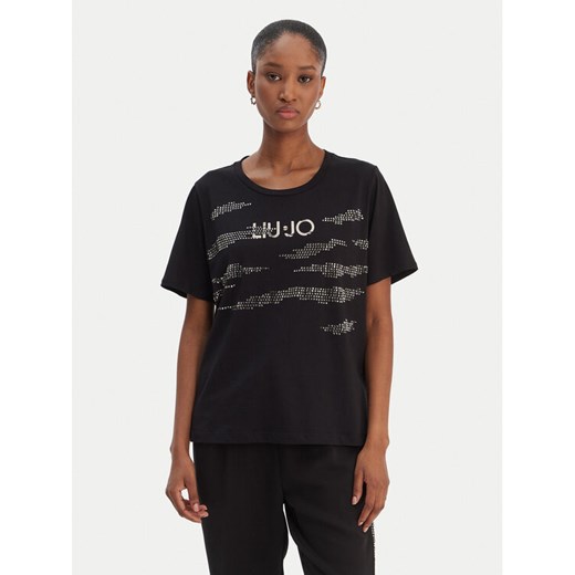 Liu Jo Sport T-Shirt TA6265 JS923 Czarny Regular Fit ze sklepu MODIVO w kategorii Bluzki damskie - zdjęcie 187943356