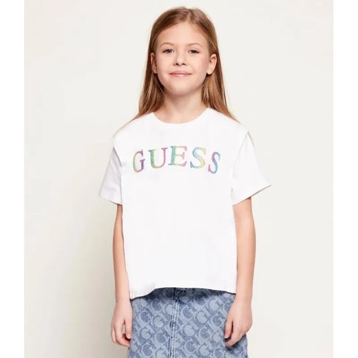 Guess T-shirt | Regular Fit ze sklepu Gomez Fashion Store w kategorii Bluzki dziewczęce - zdjęcie 187944075