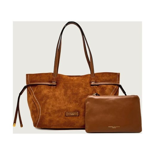 GIANNI CHIARINI Shopperka + saszetka VIOLETTE | zamsz ze sklepu Gomez Fashion Store w kategorii Torby Shopper bag - zdjęcie 187944077