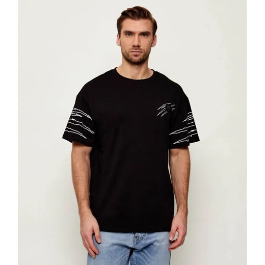 Plein Sport T-shirt Outline Scratch | Loose fit ze sklepu Gomez Fashion Store w kategorii T-shirty męskie - zdjęcie 187944185