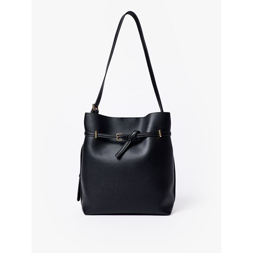 Mohito - Czarna torebka na ramię - czarny ze sklepu Mohito w kategorii Listonoszki - zdjęcie 187947588