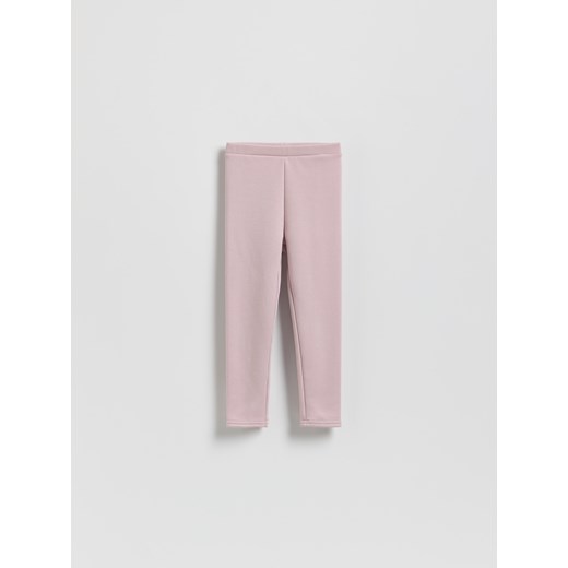 Reserved - Ocieplane legginsy - fioletowy ze sklepu Reserved w kategorii Spodnie dziewczęce - zdjęcie 187947918
