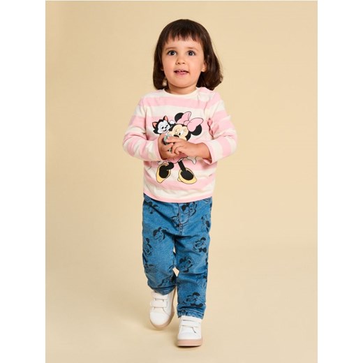 Sinsay - Jeansy z polarem wewnątrz Minnie Mouse - niebieski ze sklepu Sinsay w kategorii Spodnie i półśpiochy - zdjęcie 187948506