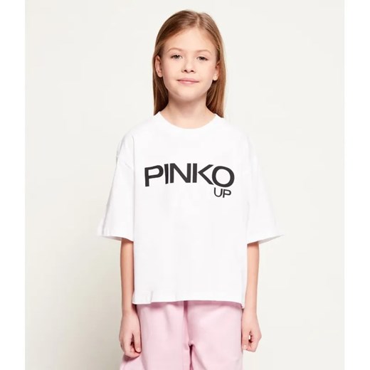Pinko UP T-shirt JERSEY | Cropped Fit ze sklepu Gomez Fashion Store w kategorii Bluzki dziewczęce - zdjęcie 187948626