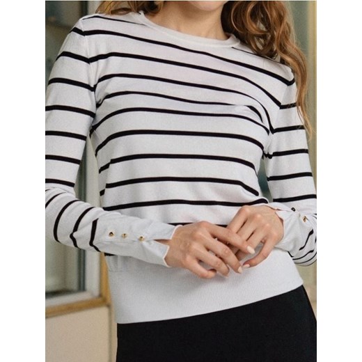 Sinsay - Sweter z ozdobnymi guzikami - wielobarwny ze sklepu Sinsay w kategorii Swetry damskie - zdjęcie 187950537