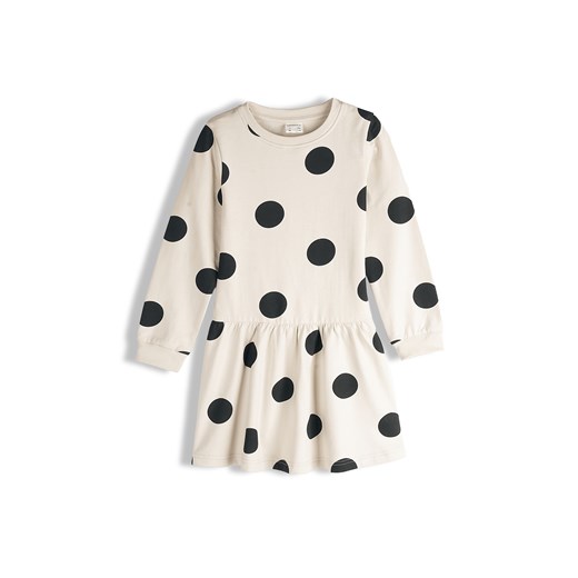 GATE Dresowa sukienka w kropki 3Y ze sklepu gateshop w kategorii Sukienki dziewczęce - zdjęcie 187950619