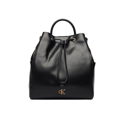 Calvin Klein Plecak Ck Drawstring Backpack LV04F3329G Czarny ze sklepu MODIVO w kategorii Plecaki - zdjęcie 187950828
