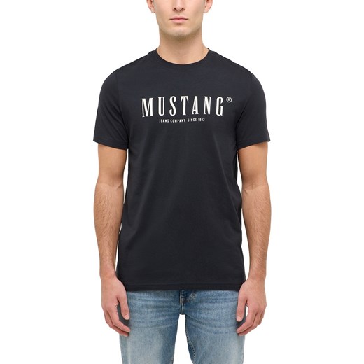 Męski T-Shirt Mustang Style Austin Jet Black 1016480 4188 ze sklepu YouNeedit.pl w kategorii T-shirty męskie - zdjęcie 187951919