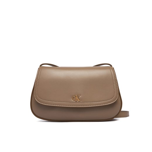 Torebka Calvin Klein Ck Flap Camera Bag LV04F3421G Beżowy ze sklepu eobuwie.pl w kategorii Listonoszki - zdjęcie 187952416