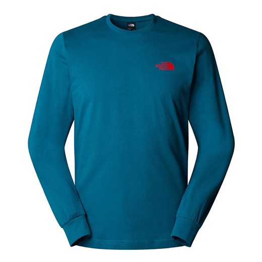 Koszulka męska The North Face Redbox 0A87NNF9T1 - niebieska ze sklepu streetstyle24.pl w kategorii T-shirty męskie - zdjęcie 187953745