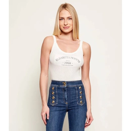 Elisabetta Franchi Body | Slim Fit ze sklepu Gomez Fashion Store w kategorii Bluzki damskie - zdjęcie 187954505