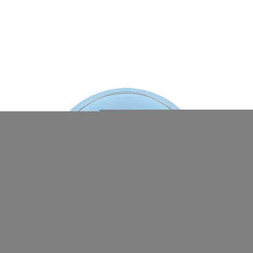 błękitna torebka damska skórzana Round ze sklepu Słoń Torbalski w kategorii Listonoszki - zdjęcie 187954708