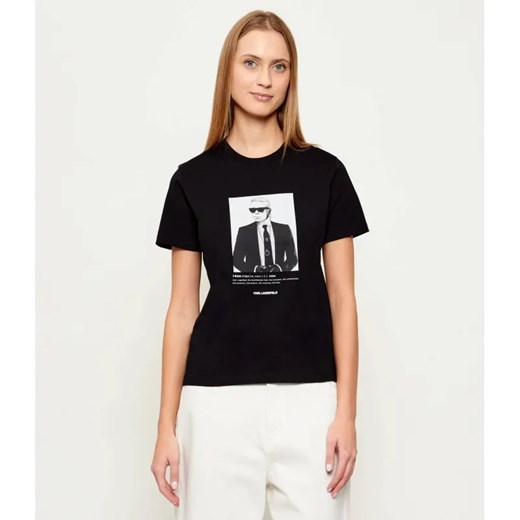 Karl Lagerfeld T-shirt Portrait | Classic fit ze sklepu Gomez Fashion Store w kategorii Bluzki damskie - zdjęcie 187955246