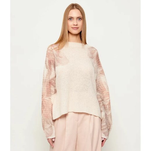 Marc Cain Wełniany sweter | Relaxed fit ze sklepu Gomez Fashion Store w kategorii Swetry damskie - zdjęcie 187955347