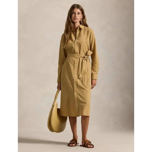 POLO RALPH LAUREN Sukienka | z dodatkiem lnu ze sklepu Gomez Fashion Store w kategorii Sukienki - zdjęcie 187957159