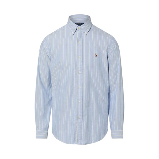 Polo Ralph Lauren Koszula męska Mężczyźni Regular Fit Bawełna jasnoniebieski w paski ze sklepu vangraaf w kategorii Koszule męskie - zdjęcie 187957305