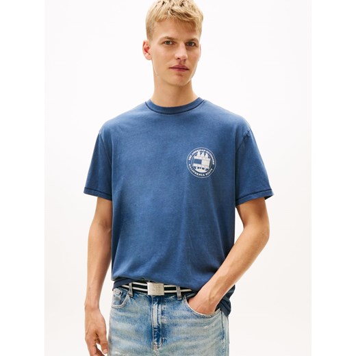 Tommy Jeans Koszulka męska Mężczyźni Bawełna indygo nadruk ze sklepu vangraaf w kategorii T-shirty męskie - zdjęcie 187957318