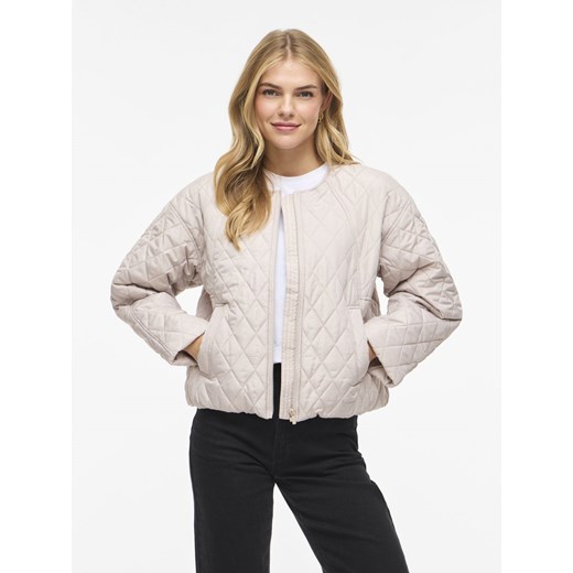 Vila Damska kurtka pikowana - VITate Kobiety taupe jednolity ze sklepu vangraaf w kategorii Kurtki damskie - zdjęcie 187957325