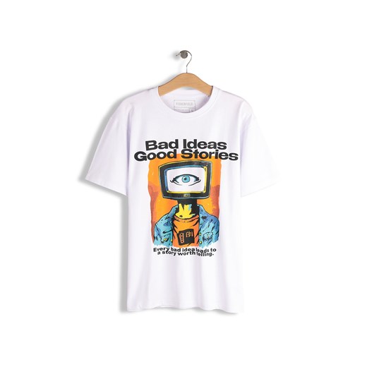 GATE Bawełniana koszulka z nadrukiem S ze sklepu gateshop w kategorii T-shirty męskie - zdjęcie 187960669