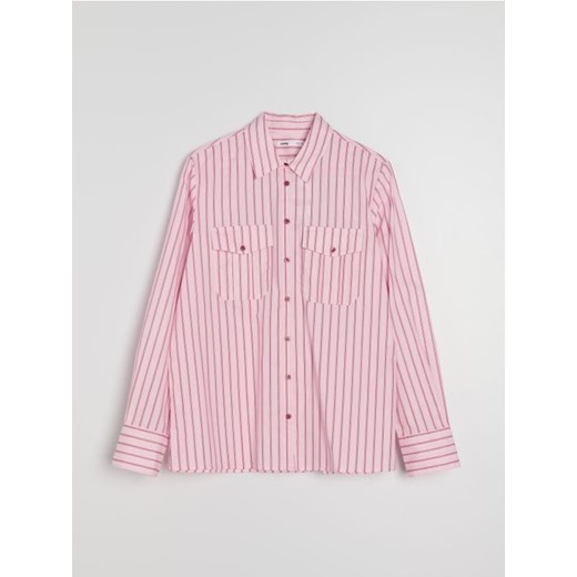 Sinsay - Bawełniana koszula w paski - wielobarwny ze sklepu Sinsay w kategorii Koszule damskie - zdjęcie 187961177