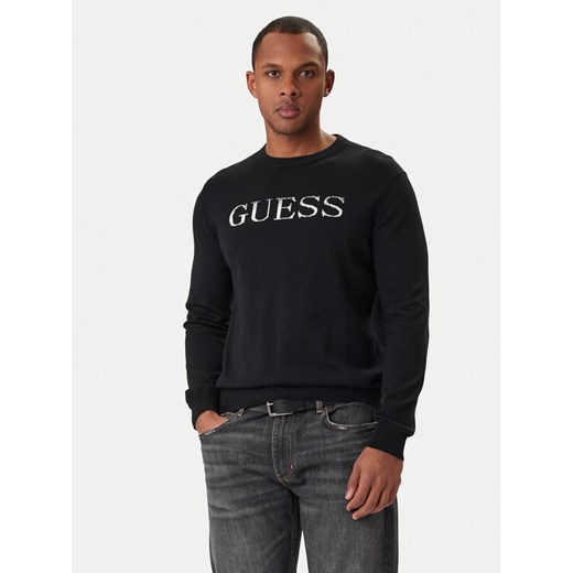 Guess Sweter M6RR19 Z4451 Czarny Regular Fit ze sklepu MODIVO w kategorii Swetry męskie - zdjęcie 187962625