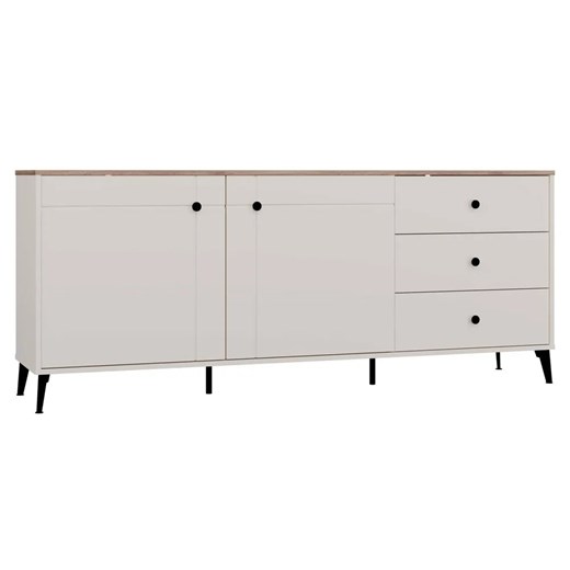 Komoda kaszmirowa na nóżkach z blatem dąb castello E4-D85 ze sklepu Edinos.pl w kategorii Komody - zdjęcie 187963807