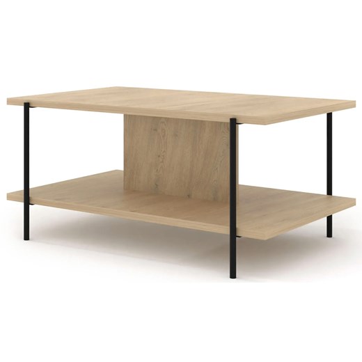 Minimalistyczna ława z półką dąb cremona S4-W30 ze sklepu Edinos.pl w kategorii Stoliki kawowe - zdjęcie 187963818