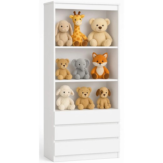 Biały dziecięcy regał na zabawki z szufladami Z1-G78 ze sklepu Edinos.pl w kategorii Regały i witryny - zdjęcie 187963845