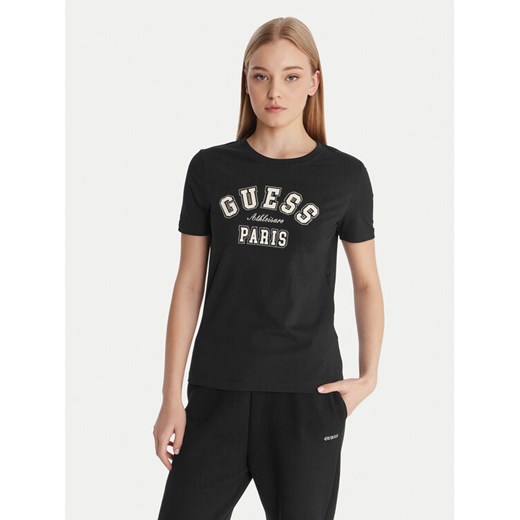 Guess T-Shirt V6RI15 J1314 Czarny Regular Fit ze sklepu MODIVO w kategorii Bluzki damskie - zdjęcie 187964445