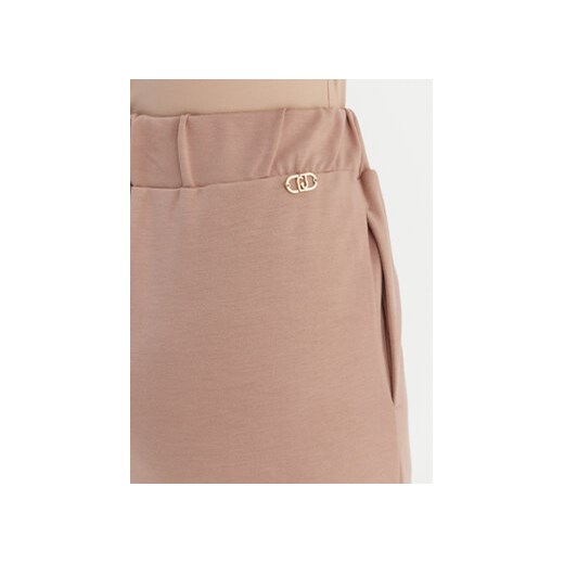 Liu Jo Sport Spodnie dresowe TA6026 JS182 Brązowy Relaxed Fit M MODIVO