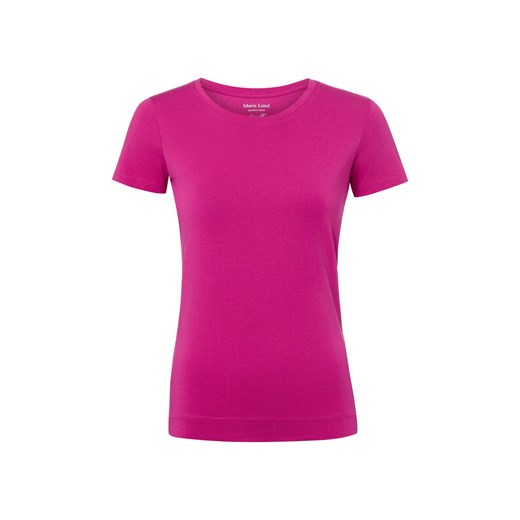 Marie Lund T-shirt damski Kobiety Dżersej malinowy jednolity ze sklepu vangraaf w kategorii Bluzki damskie - zdjęcie 187965075