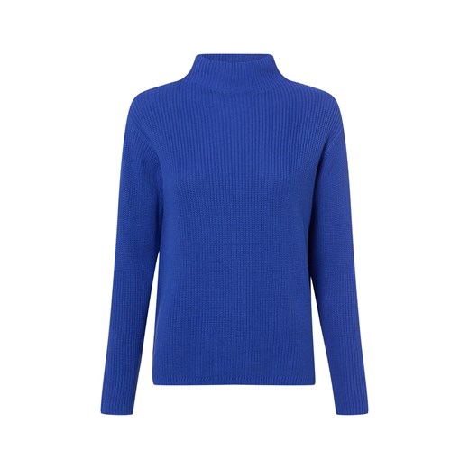 Marie Lund Sweter damski Kobiety Bawełna błękit królewski jednolity ze sklepu vangraaf w kategorii Swetry damskie - zdjęcie 187965095