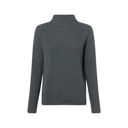 Marie Lund Sweter damski Kobiety Bawełna antracytowy jednolity ze sklepu vangraaf w kategorii Swetry damskie - zdjęcie 187965098