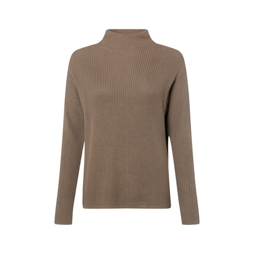 Marie Lund Sweter damski Kobiety Bawełna taupe jednolity ze sklepu vangraaf w kategorii Swetry damskie - zdjęcie 187965099