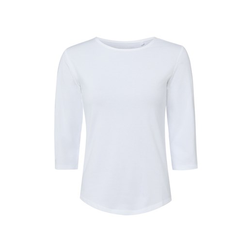 Franco Callegari Damska koszulka z długim rękawem Kobiety Bawełna biały jednolity ze sklepu vangraaf w kategorii Bluzki damskie - zdjęcie 187965108