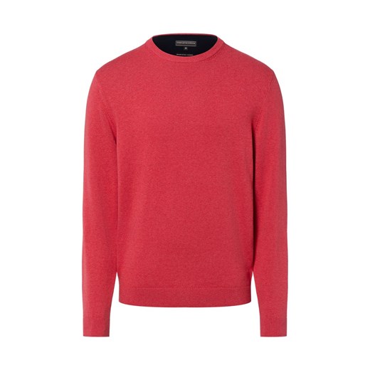 Finshley & Harding Sweter z zawartością kaszmiru Mężczyźni Bawełna czerwony marmurkowy ze sklepu vangraaf w kategorii Swetry męskie - zdjęcie 187965117
