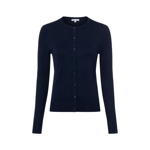 Marie Lund Kardigan damski Kobiety wiskoza granatowy jednolity ze sklepu vangraaf w kategorii Swetry damskie - zdjęcie 187965125