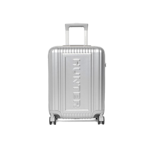 Hunter Walizka kabinowa CEO-HUNTER-S-002-08-SILVER Srebrny ze sklepu MODIVO w kategorii Walizki - zdjęcie 187966768
