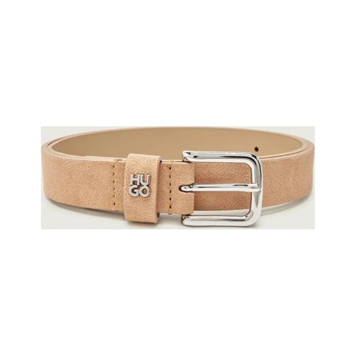 HUGO Pasek Tina_HU-GO-Sd_Sz25 | zamsz ze sklepu Gomez Fashion Store w kategorii Paski damskie - zdjęcie 187967806