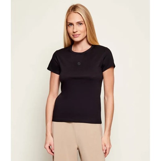 BOSS BLACK T-shirt Eventsa12 | Regular Fit | mercerised ze sklepu Gomez Fashion Store w kategorii Bluzki damskie - zdjęcie 187967849