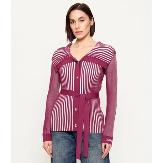 Liu Jo Sport Kardigan | Slim Fit ze sklepu Gomez Fashion Store w kategorii Swetry damskie - zdjęcie 187970605