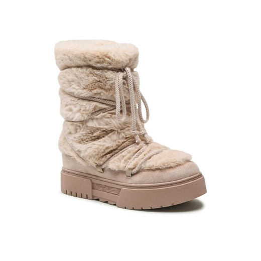 Botki Jenny Fairy WS5895-05 Beżowy ze sklepu eobuwie.pl w kategorii Śniegowce damskie - zdjęcie 187970759