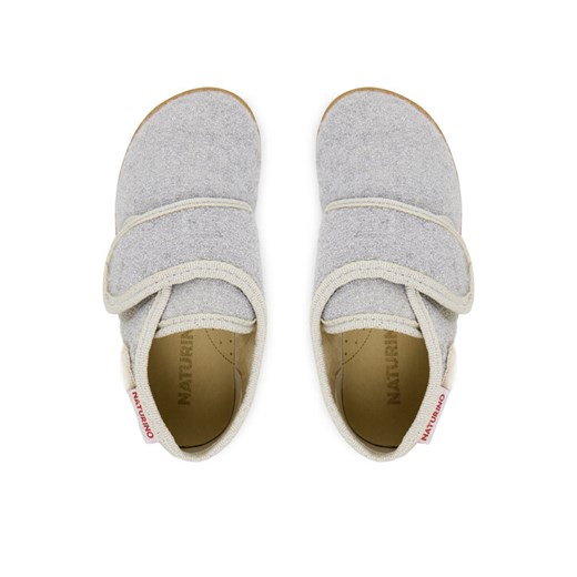 Kapcie Naturino Eppis 4000723-01-0Q03 S Szary ze sklepu eobuwie.pl w kategorii Kapcie dziecięce - zdjęcie 187970807