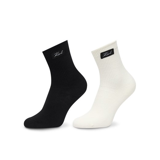 KARL LAGERFELD Skarpety długie B1W47036 Czarny ze sklepu MODIVO w kategorii Skarpetki damskie - zdjęcie 187971306