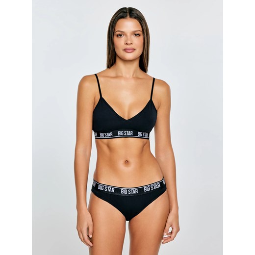 Biustonosz damski bawełniany czarny Ardelia 906 ze sklepu Big Star w kategorii Biustonosze - zdjęcie 187972186