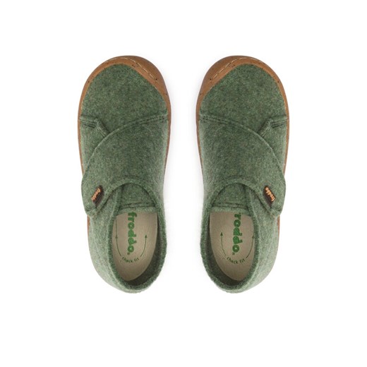 Kapcie Froddo Minni Wooly G1700343-3 S Zielony ze sklepu eobuwie.pl w kategorii Kapcie dziecięce - zdjęcie 187972966