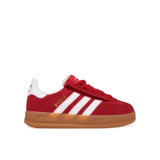 adidas Sneakersy Gazelle Indoor Comfort Closure Elastic Lace IH9132 Czerwony ze sklepu MODIVO w kategorii Buty sportowe dziecięce - zdjęcie 187973129
