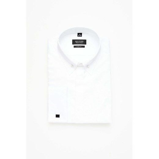KOSZULA SAVERNE 3026 SP SLIM FIT BIAŁY ze sklepu Recman w kategorii Koszule męskie - zdjęcie 187973585