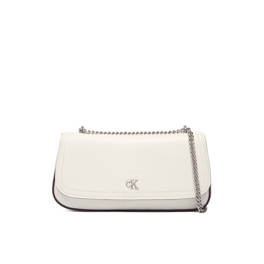 Torebka Calvin Klein Ck Convertible Chain Small Bag LV04F3172G Biały ze sklepu eobuwie.pl w kategorii Kopertówki - zdjęcie 187975427
